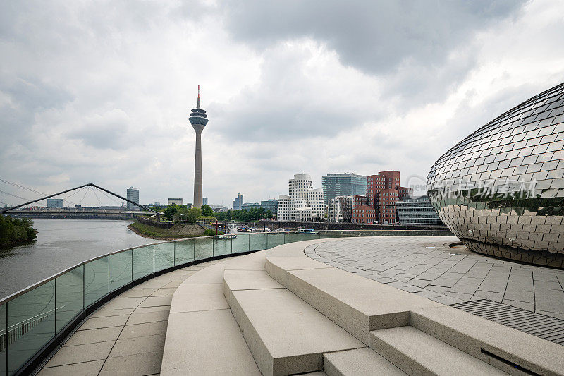 Düsseldorf Medienhafen和marina，德国